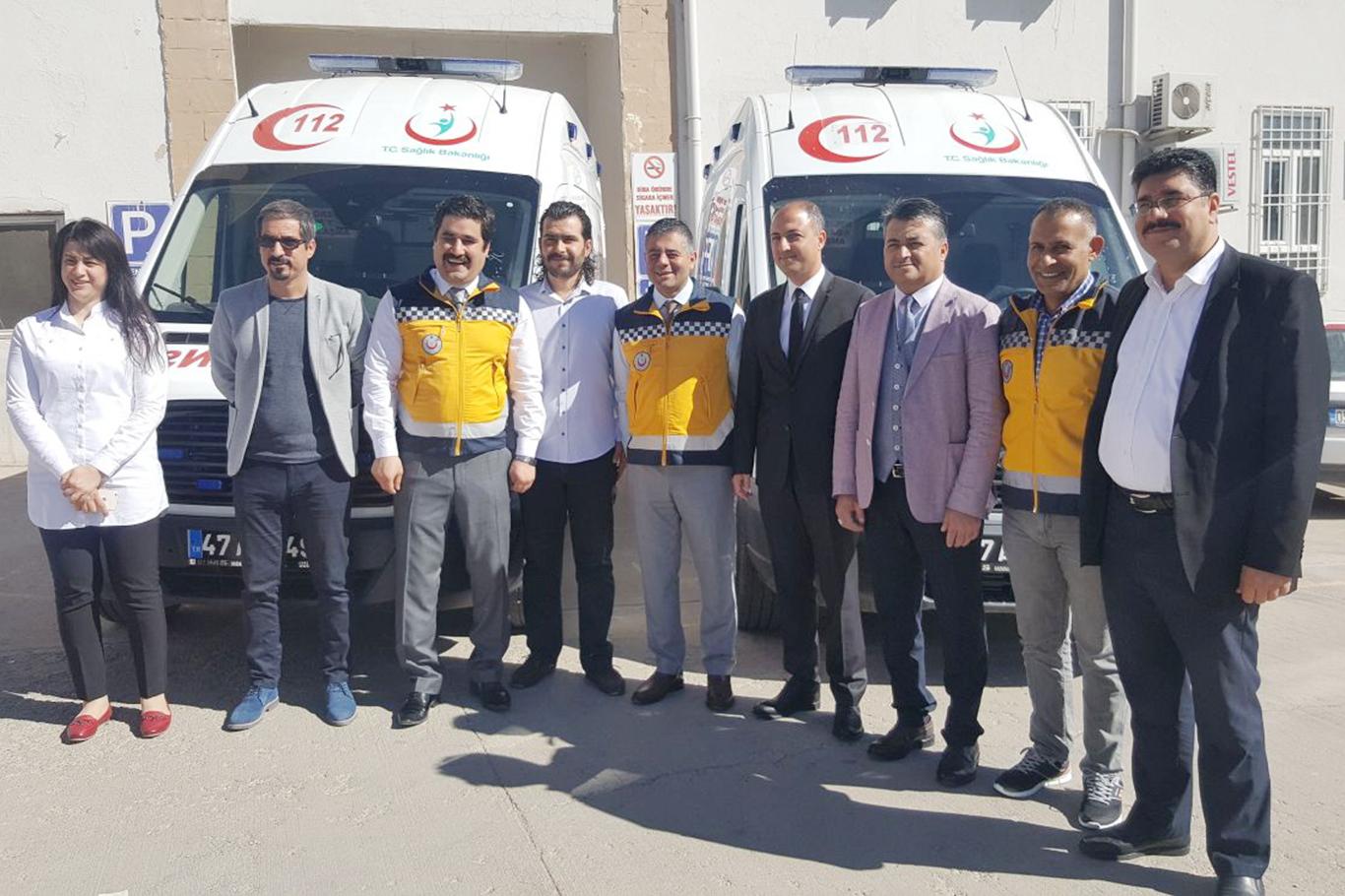 Mardin'de 2 yeni ambulans hizmete girdi Mardin'de 2 yeni ambulans hizmete girdi